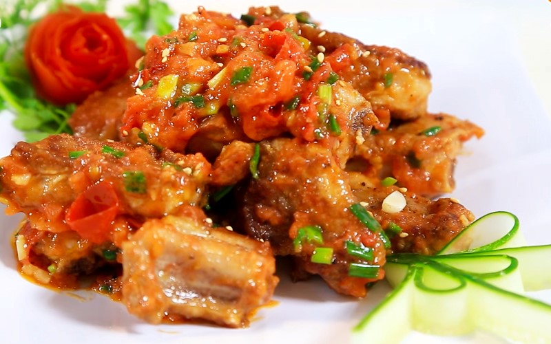 cách làm sườn xào chua ngọt