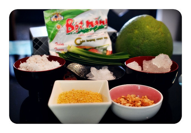 Các nguyên liệu cần chuẩn bị để nấu món chè bưởi