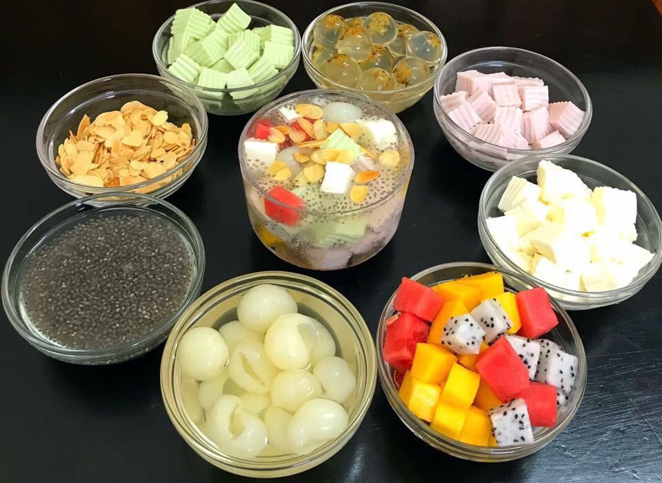 nguyên liệu để nấu chè khúc bạch