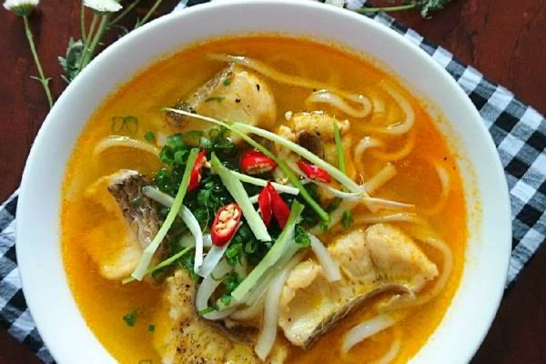 Thành phẩm món bánh canh cá lóc