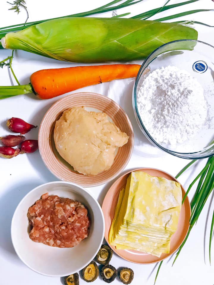 Chuẩn bị Nguyên liệu làm há cảo